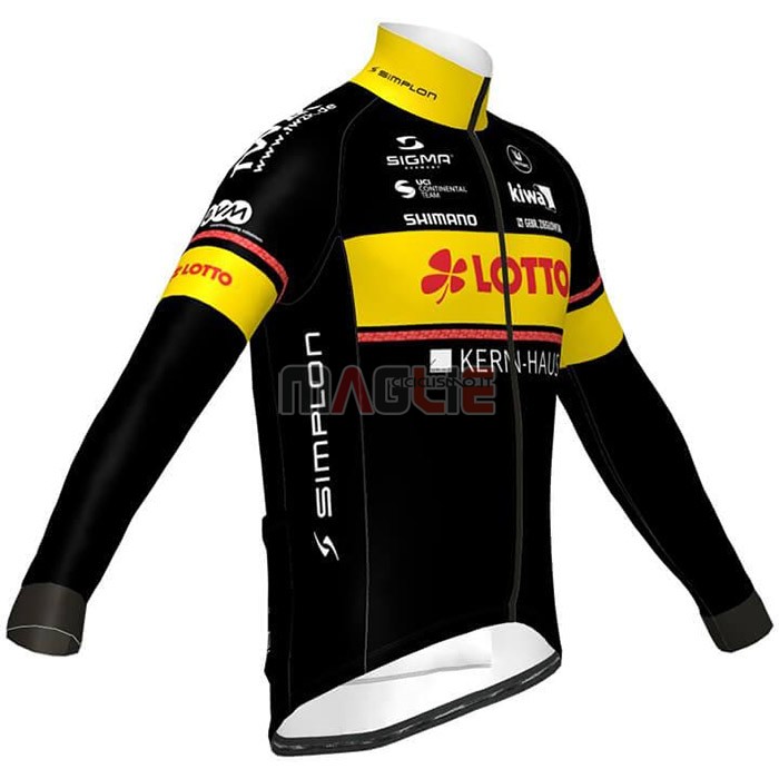 Maglia Lotto-Kern Haus Manica Lunga 2020 Nero Giallo